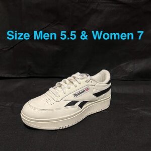 New Reebok Women’s Off-White and Black Sneakers